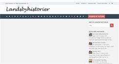 Desktop Screenshot of landsbyhistorier.dk